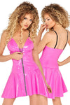 Black Level Pink Vinyl Dress