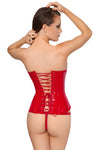 Black Level Red Vinyl Corset | Angel Clothing