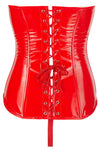 Black Level Red Vinyl Corset | Angel Clothing
