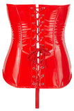 Black Level Red Vinyl Corset | Angel Clothing
