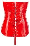 Black Level Red Vinyl Corset | Angel Clothing