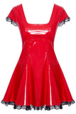 Black Level Red Vinyl Dress | Angel Clothing