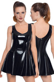 Black Level Short Vinyl Dress | Angel Clothing