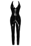 Black Level Vinyl Jumpsuit (M, XL) | Angel Clothing