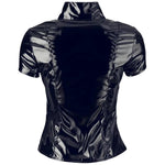 Black Level Vinyl Zip Top (S, M) | Angel Clothing