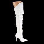 Pleaser CLASSIQUE 3011 Boots White | Angel Clothing