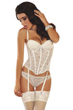 Corsetti Madhavi White Corset | Angel Clothing