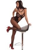Livia Corsetti Magali Bodystocking Black | Angel Clothing