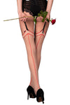 Corsetti Maramet Stockings Red | Angel Clothing