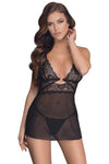 Cottelli Lingerie Black Babydoll Set | Angel Clothing