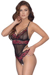 Cottelli Black Red Body | Angel Clothing