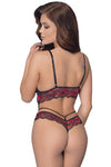 Cottelli Black Red Body | Angel Clothing