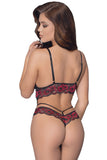 Cottelli Black Red Body | Angel Clothing