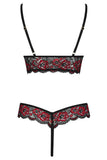 Cottelli Black Red Body | Angel Clothing