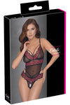 Cottelli Black Red Body | Angel Clothing