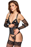 Cottelli Bondage Captivating Basque | Angel Clothing