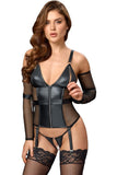 Cottelli Bondage Captivating Basque | Angel Clothing