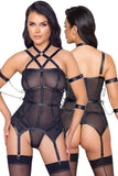 Cottelli Bondage Harness Lingerie Set | Angel Clothing