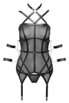 Cottelli Bondage Harness Lingerie Set | Angel Clothing