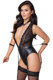 Cottelli Bondage Matte Lace Body | Angel Clothing