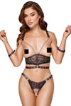 Cottelli Bondage Open Cup Lingerie Set | Angel Clothing