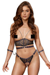Cottelli Bondage Open Cup Lingerie Set | Angel Clothing
