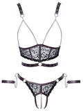 Cottelli Bondage Open Cup Lingerie Set | Angel Clothing