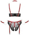 Cottelli Bondage Plus Size Red Black Set (XL)