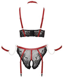 Cottelli Bondage Plus Size Red Black Set (XL)