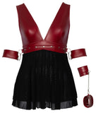 Cottelli Bondage Plus Size Red Black Babydoll | Angel Clothing