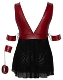 Cottelli Bondage Plus Size Red Black Babydoll | Angel Clothing