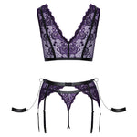 Cottelli Bondage Purple Set | Angel Clothing