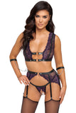 Cottelli Bondage Purple Set | Angel Clothing