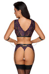 Cottelli Bondage Purple Set | Angel Clothing
