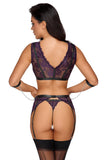 Cottelli Bondage Purple Set | Angel Clothing
