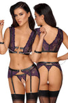 Cottelli Bondage Purple Set