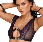 Cottelli Bondage Purple Set | Angel Clothing