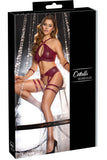 Cottelli Bondage Red Lingerie Set | Angel Clothing