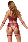 Cottelli Bondage Red Lingerie Set