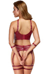Cottelli Bondage Red Lingerie Set