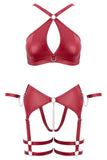 Cottelli Bondage Red Lingerie Set | Angel Clothing