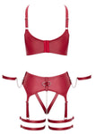 Cottelli Bondage Red Lingerie Set
