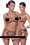 Cottelli Lingerie Bondage Style Set | Angel Clothing