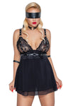 Cottelli Bondage Plus Size Babydoll Set | Angel Clothing