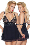 Cottelli Bondage Plus Size Babydoll Set