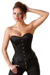 Cottelli Party Black Brocade Corset | Angel Clothing