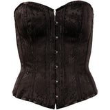 Cottelli Party Black Brocade Corset | Angel Clothing