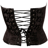 Cottelli Party Black Brocade Corset | Angel Clothing