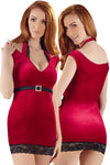 Cottelli Party Red Velvet Mini Dress (S)