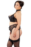 Cottelli Curves Black Lingerie Set (L, XL, 2XL) | Angel Clothing